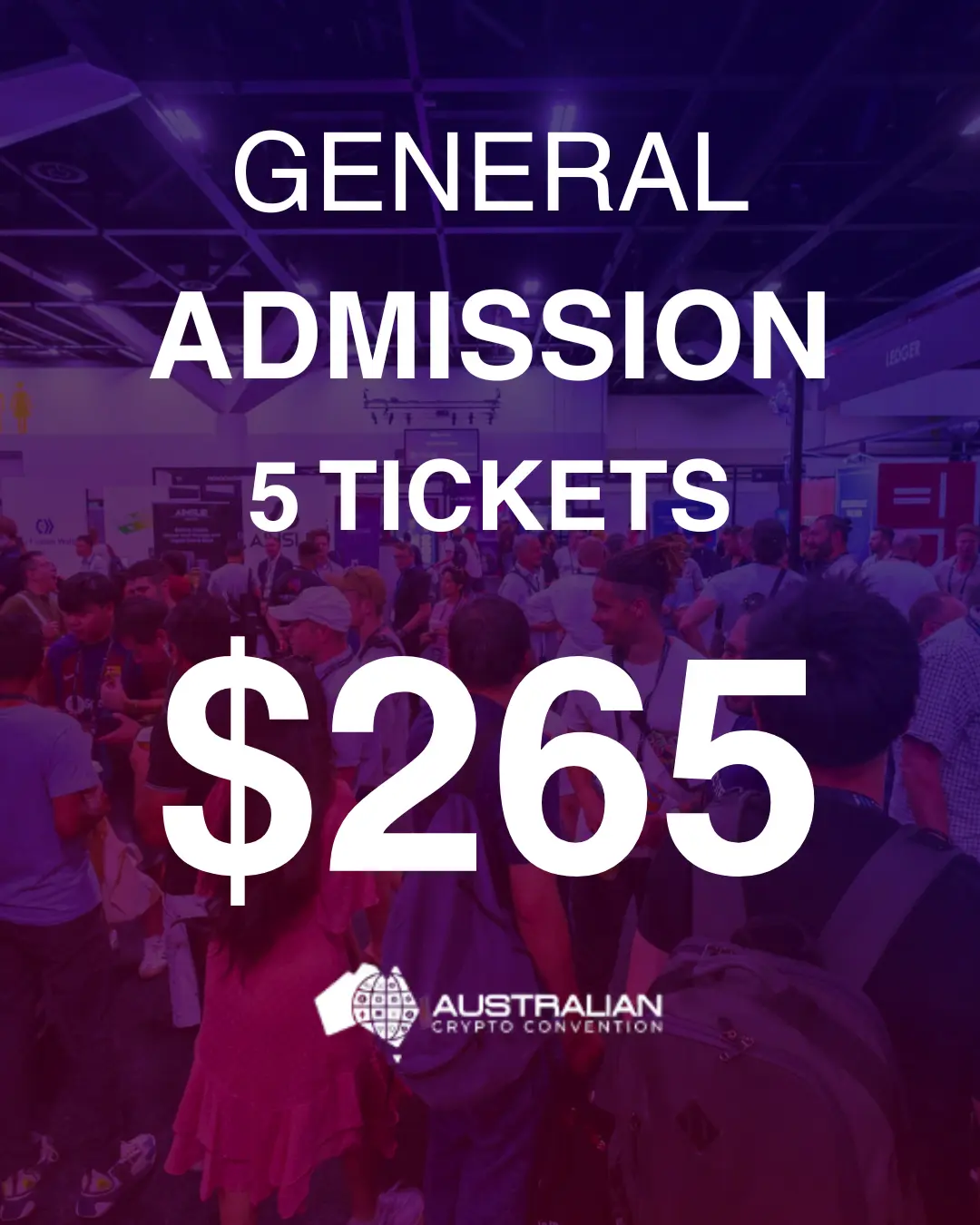 Discounted Group Bookings - Aus Crypto Con
