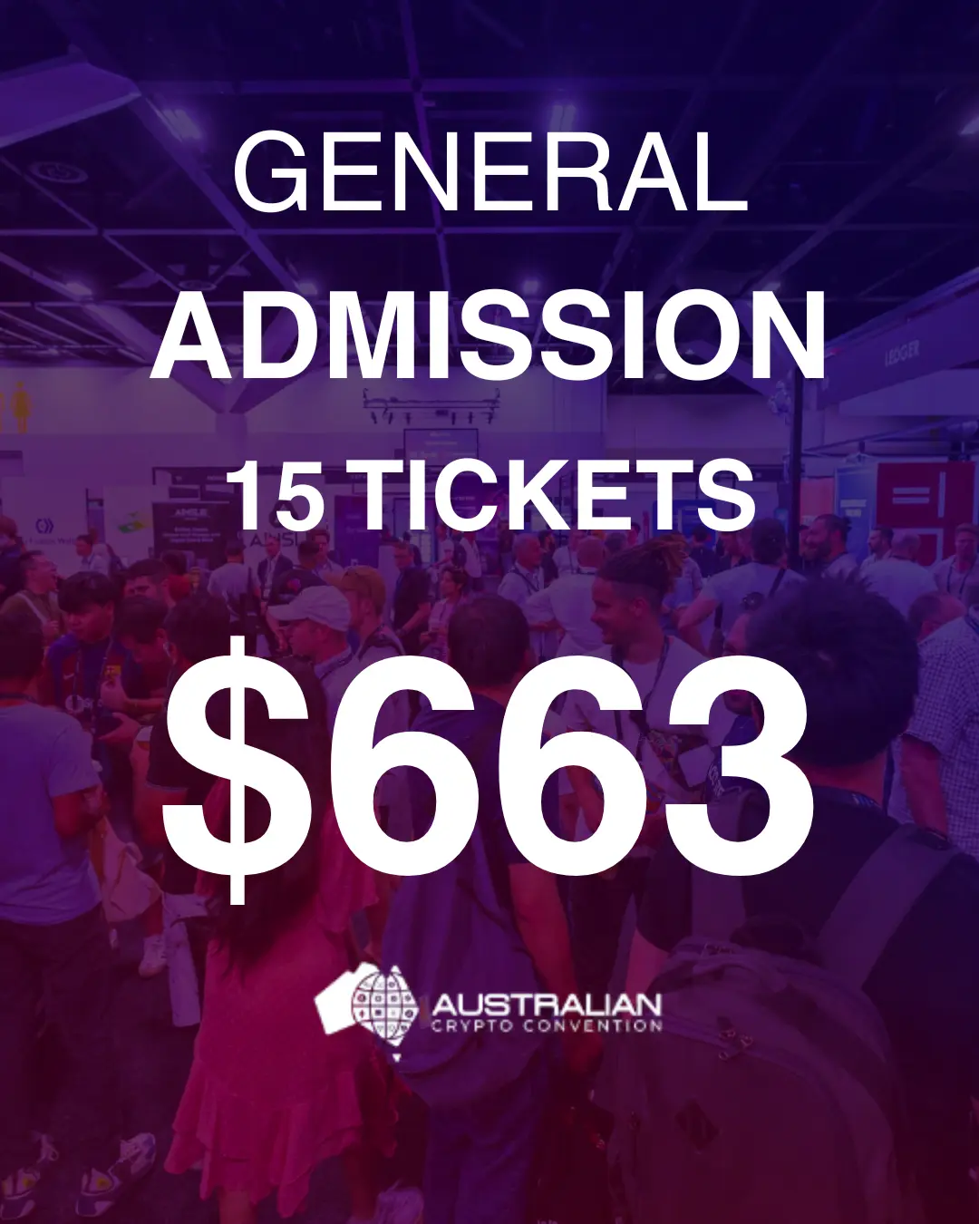 Discounted Group Bookings - Aus Crypto Con